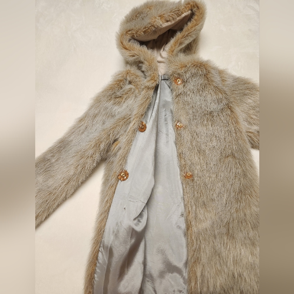 Handmade Girl Faux Fur Coat